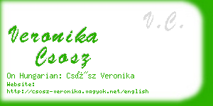 veronika csosz business card